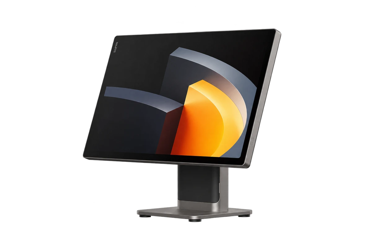 FLEX 3 — Desktop Stand — Touch-only – freigestellte SUNMI-Produktansicht