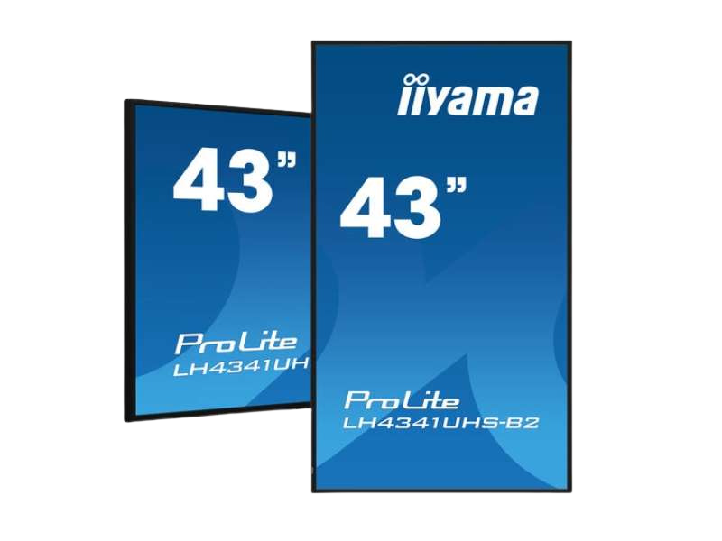 iiyama ProLite LH4341UHS-B2 — 43" Display für Wartebereiche